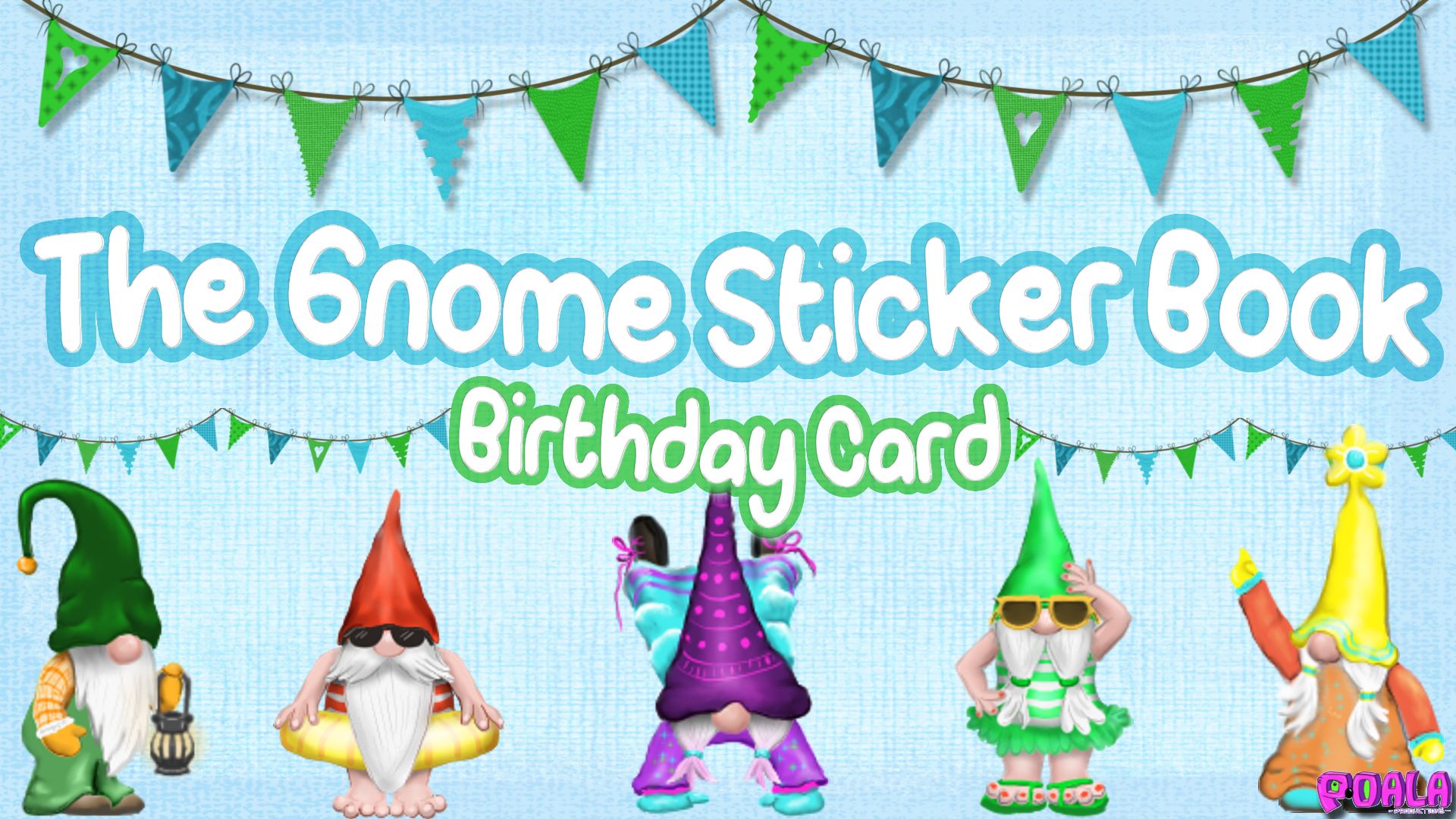 Cover image for The Gnome Sticker Book - Birthday e-Card