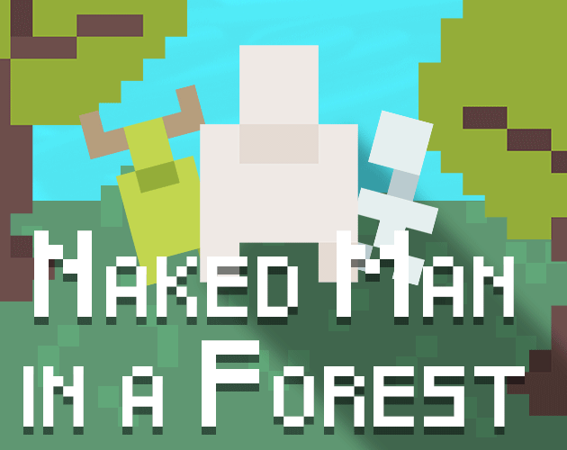 Naked Man In A Forest By QuinnCG