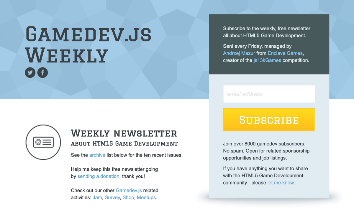 Gamedev.js Weekly