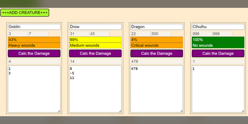 Cover image for DNDCBHC - D&D Creatures Battle HP Calculator