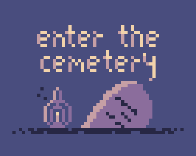 Cover image for enter the cemetery