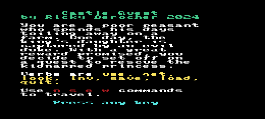 Cover image for Castle Quest (Commodore VIC 20 16K)