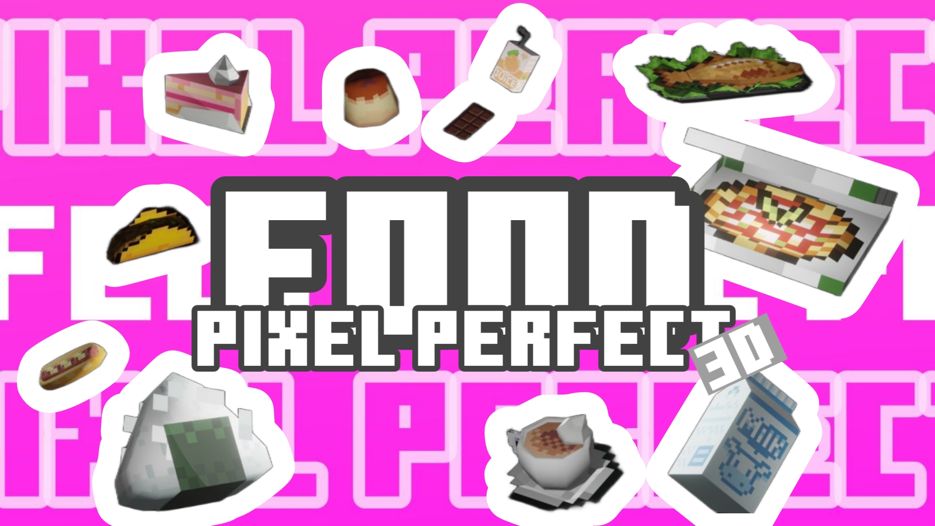 Food Pixel perfect 3D Asset pack