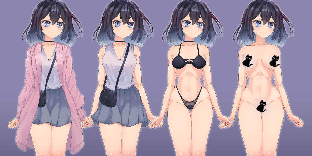 Assets pack vol.1 - NSFW VN Character: Diana