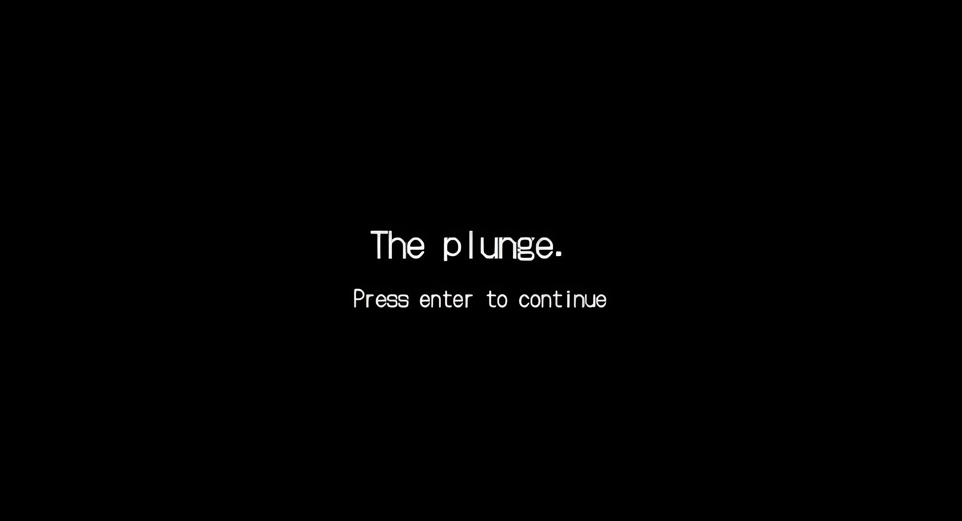 Cover image for The plunge