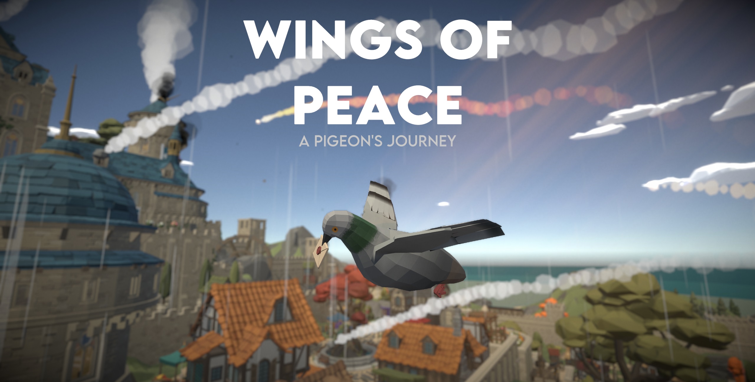 Cover image for Wings of Peace: A Pigeon's Journey