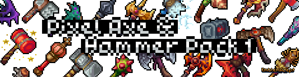 Pixel Axe & Hammer Pack 1