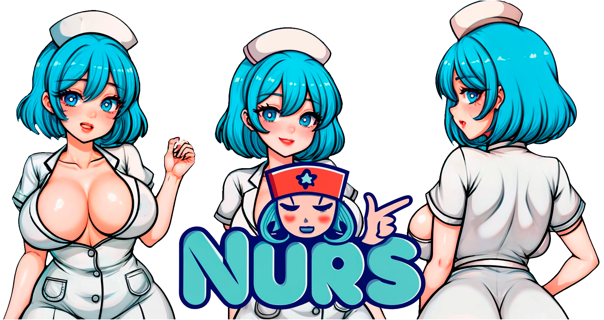 NSFW blue haired Nursity archive