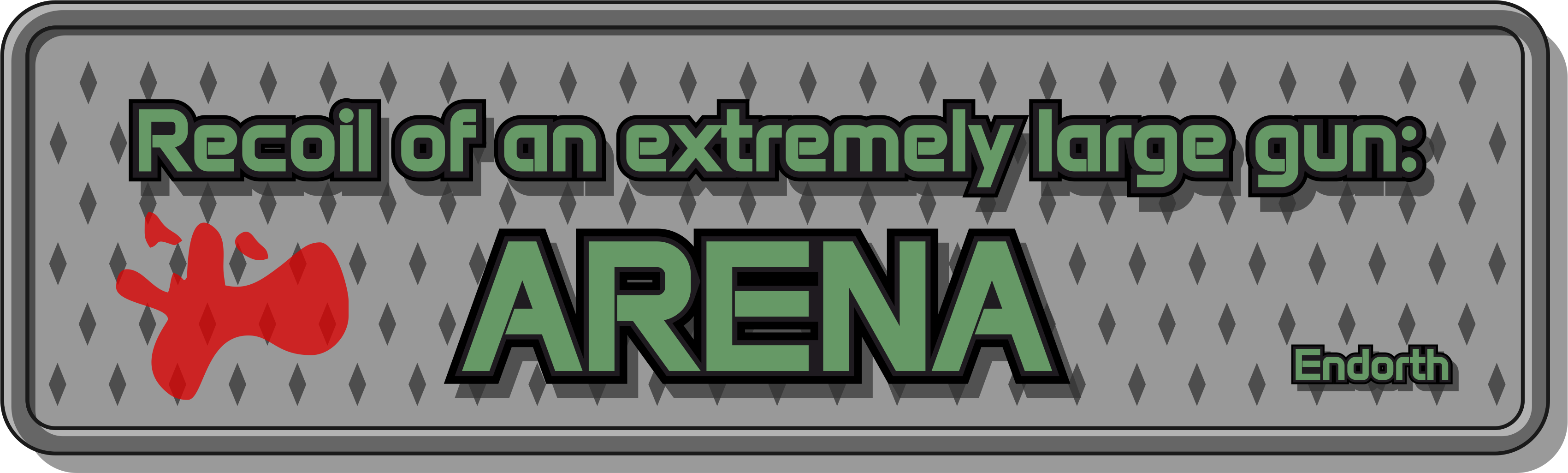 Recoil of an extremely large gun: Arena