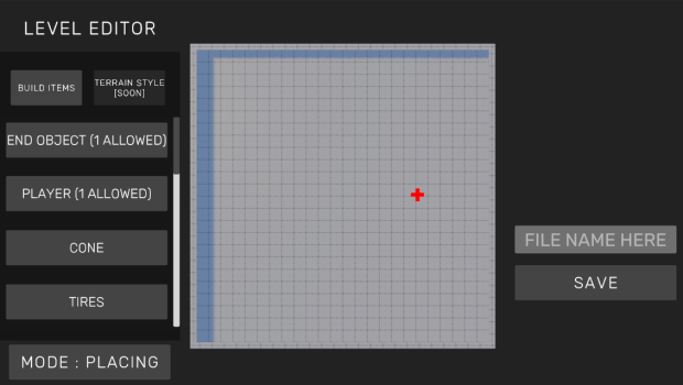 Level Editor Menu