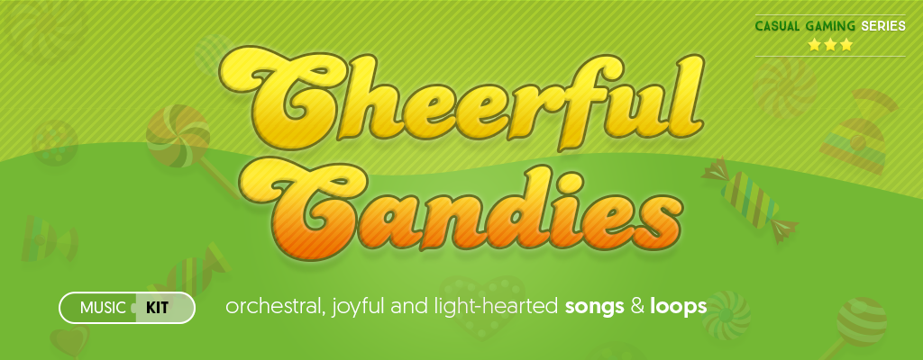 Cheerful Candies - casual games music kit