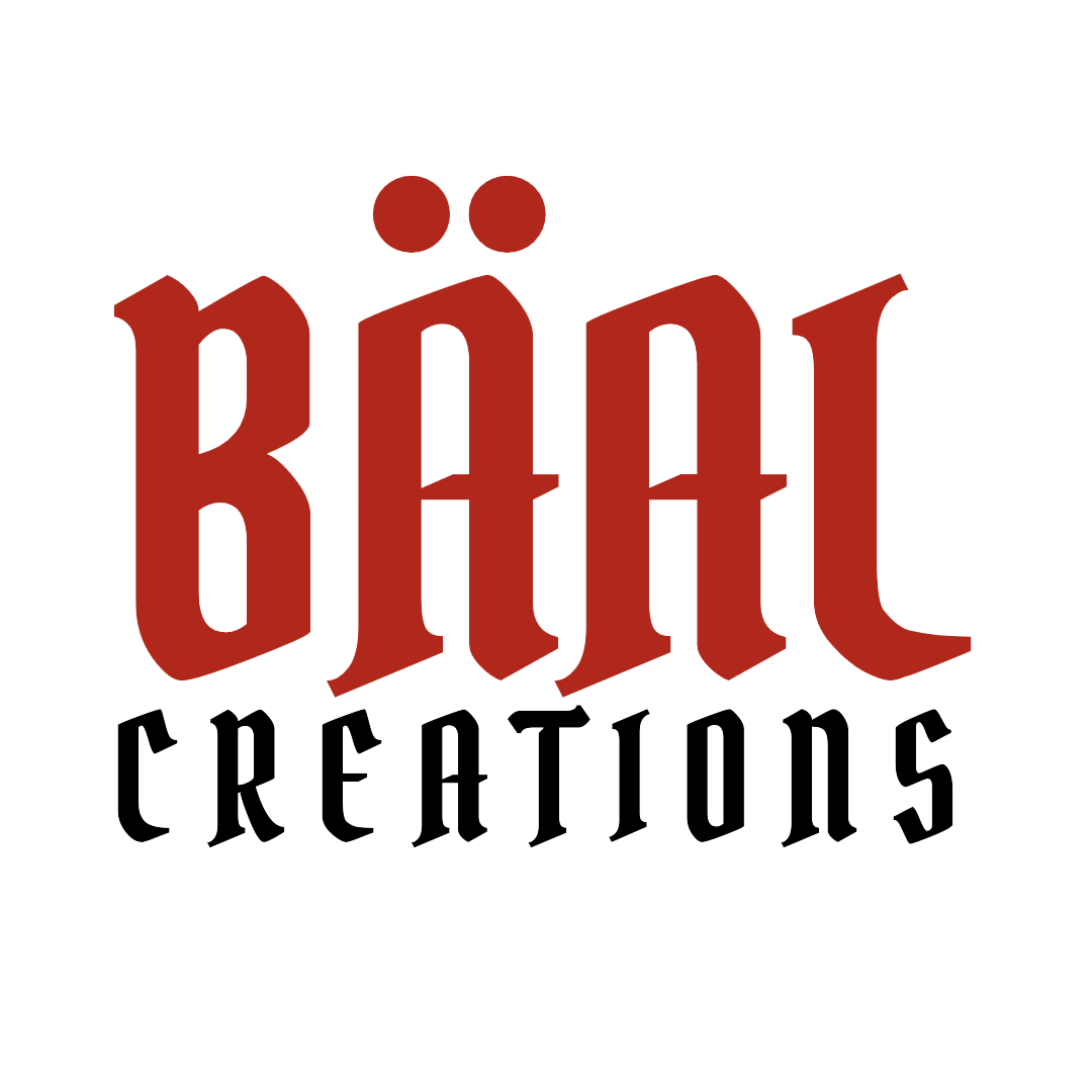 A logo written Baal Cretions