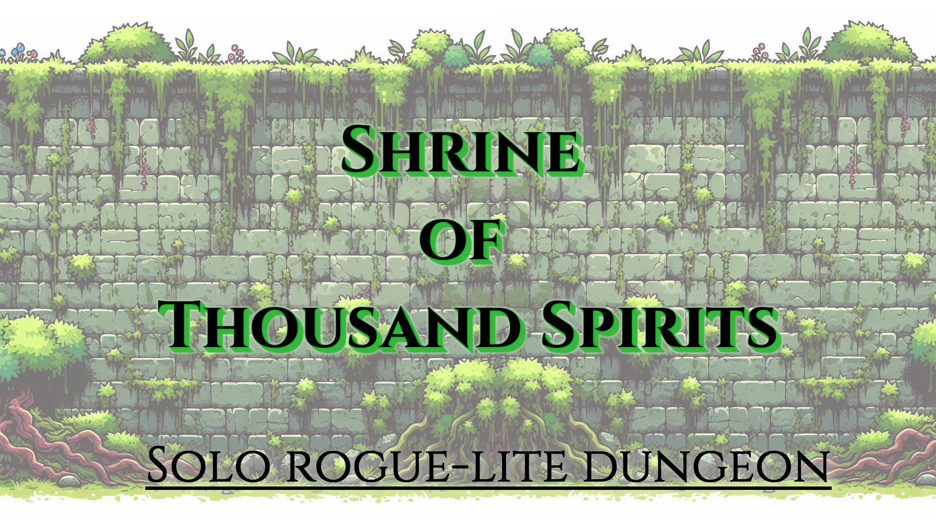 solo dungeons #1 - Shrine of Thousand Spirits