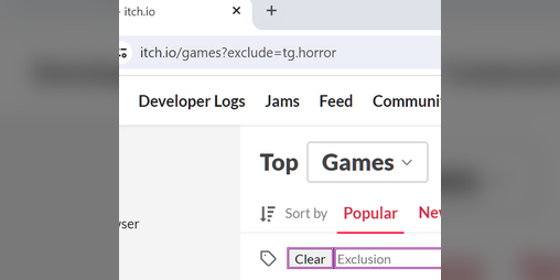 Cover image for itch browse tag exclude