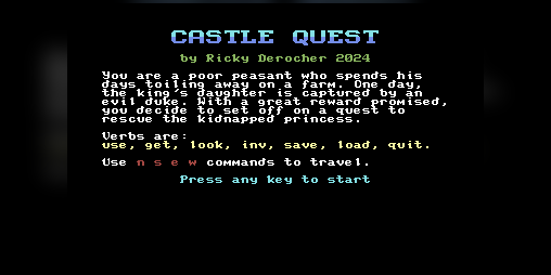 Cover image for Castle Quest (Commodore 64)