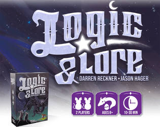 Logic & Lore (Kickstarter Edition)   - A cozy but competitive deduction game for 2 players 