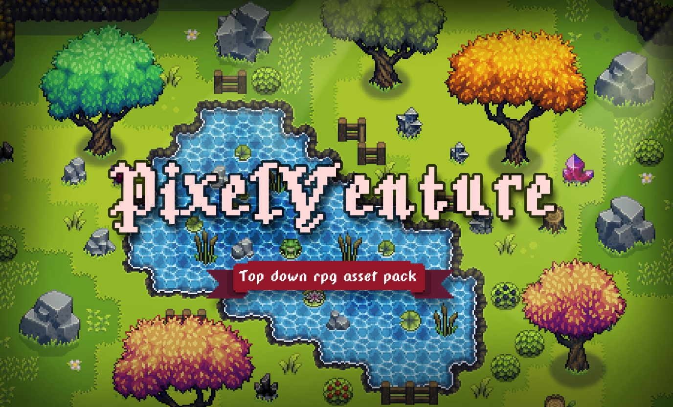 New colorful top down rpg tile set is now here! - PixelVenture