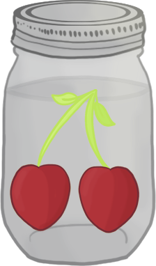 Order: Mason Jar-Clear Coloring-Cherry Flavoring