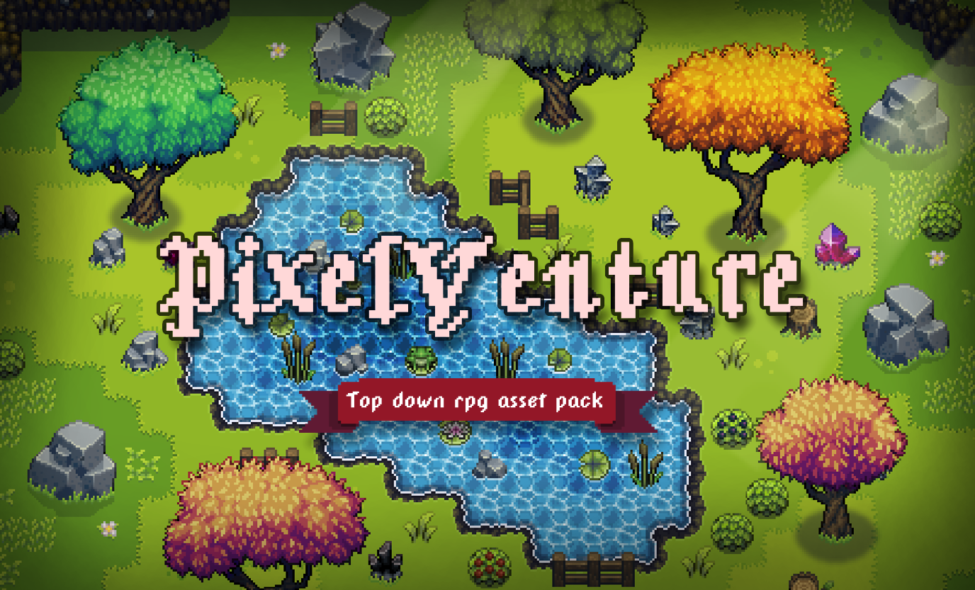 New colorful top down rpg tile set is now here! - PixelVenture ...