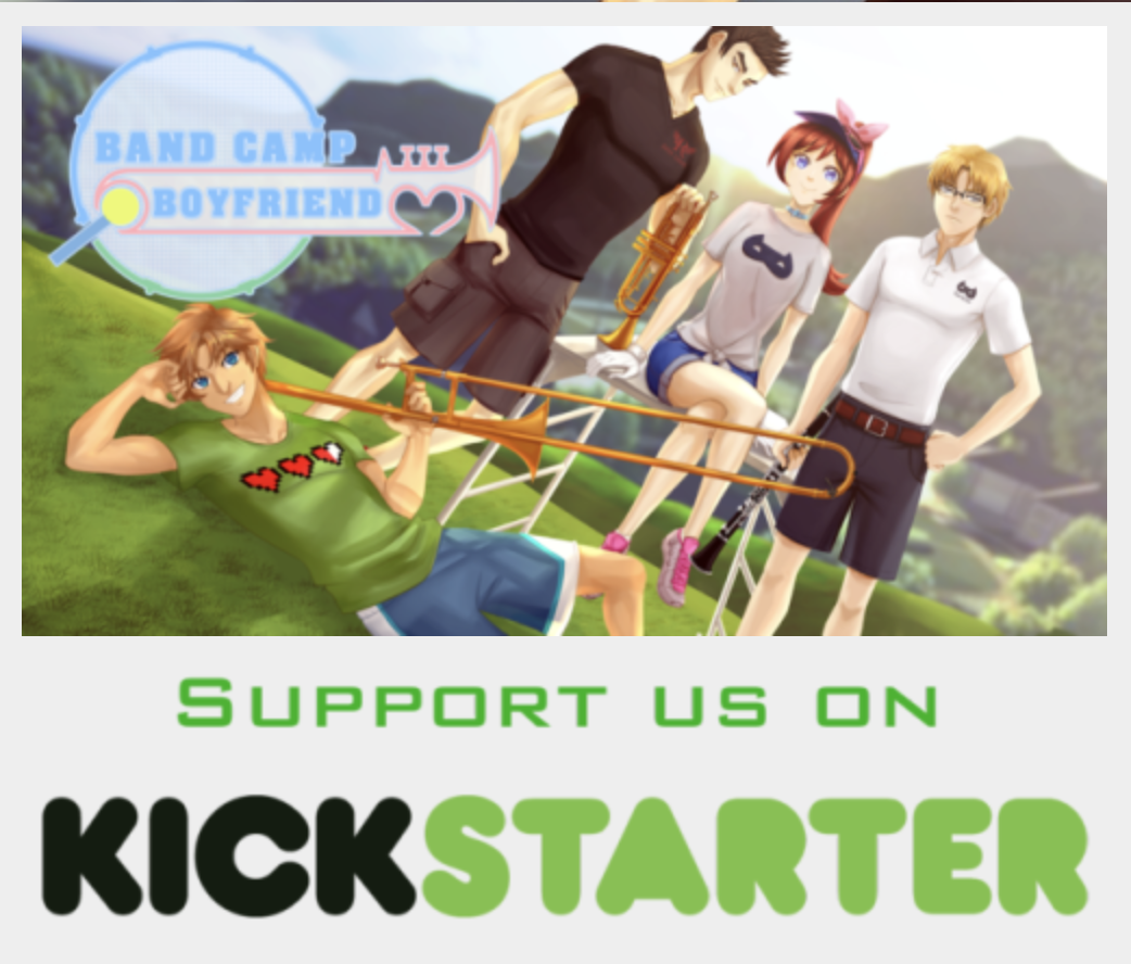 Our Kickstarter is Here! - Band Camp Boyfriend by Lovebird Game Studios