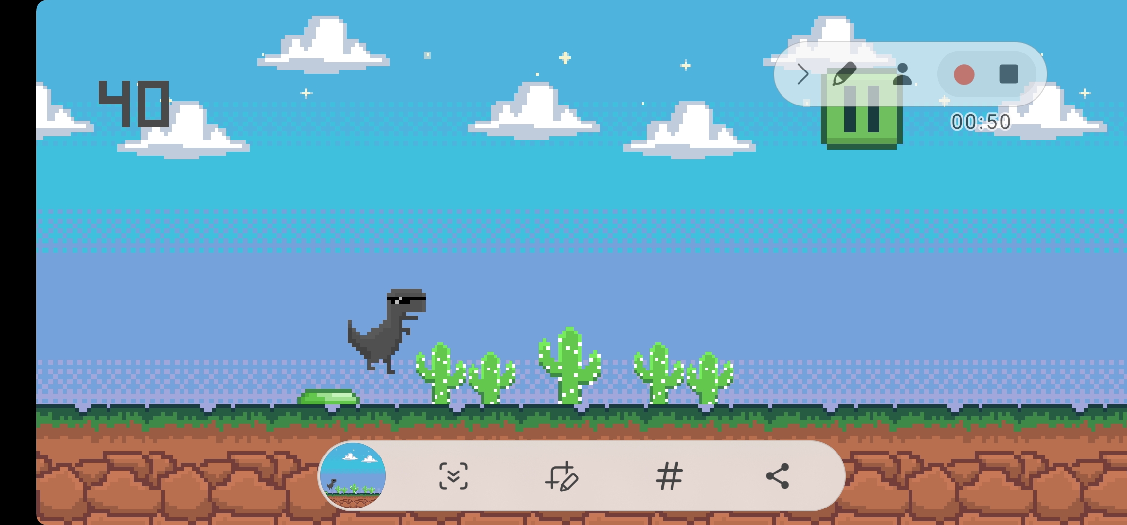 Chrome Dino but Good By RetroSilver