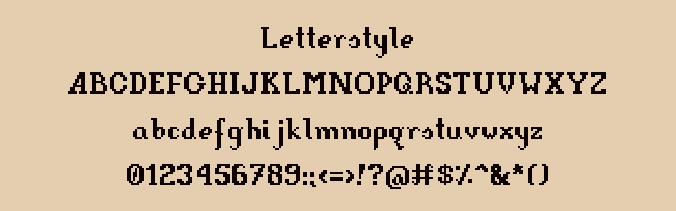 Letterstyle - font