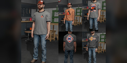 Cover image for Allis-Chalmers themed clothing pack