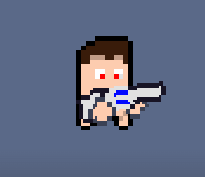A NAKED GUY WITH GUN