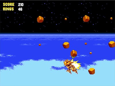Mecha Sonic Vs. Asteroids