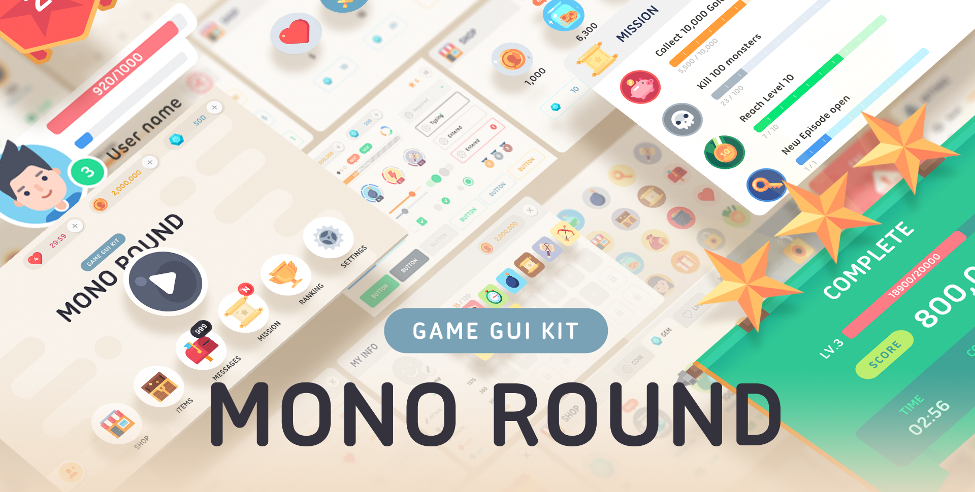 GUI - Mono Round