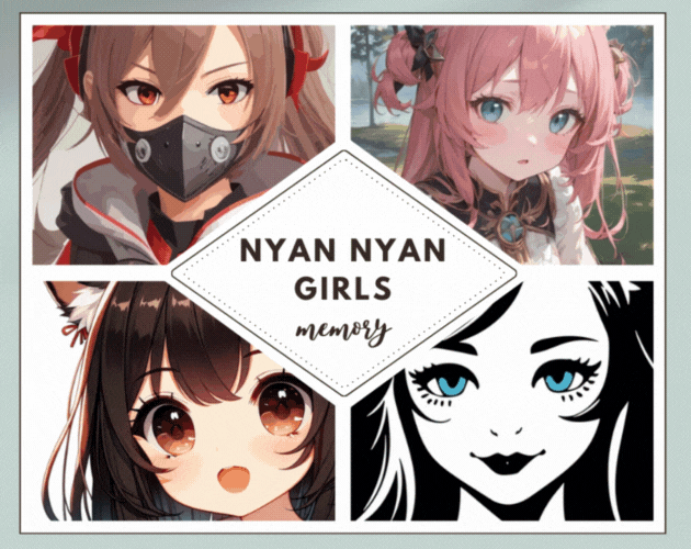 Nyan Nyan Girls Memory
