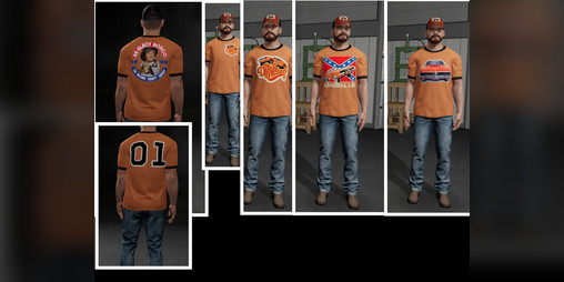 Cover image for Dukes of Hazzard themed clothing pack