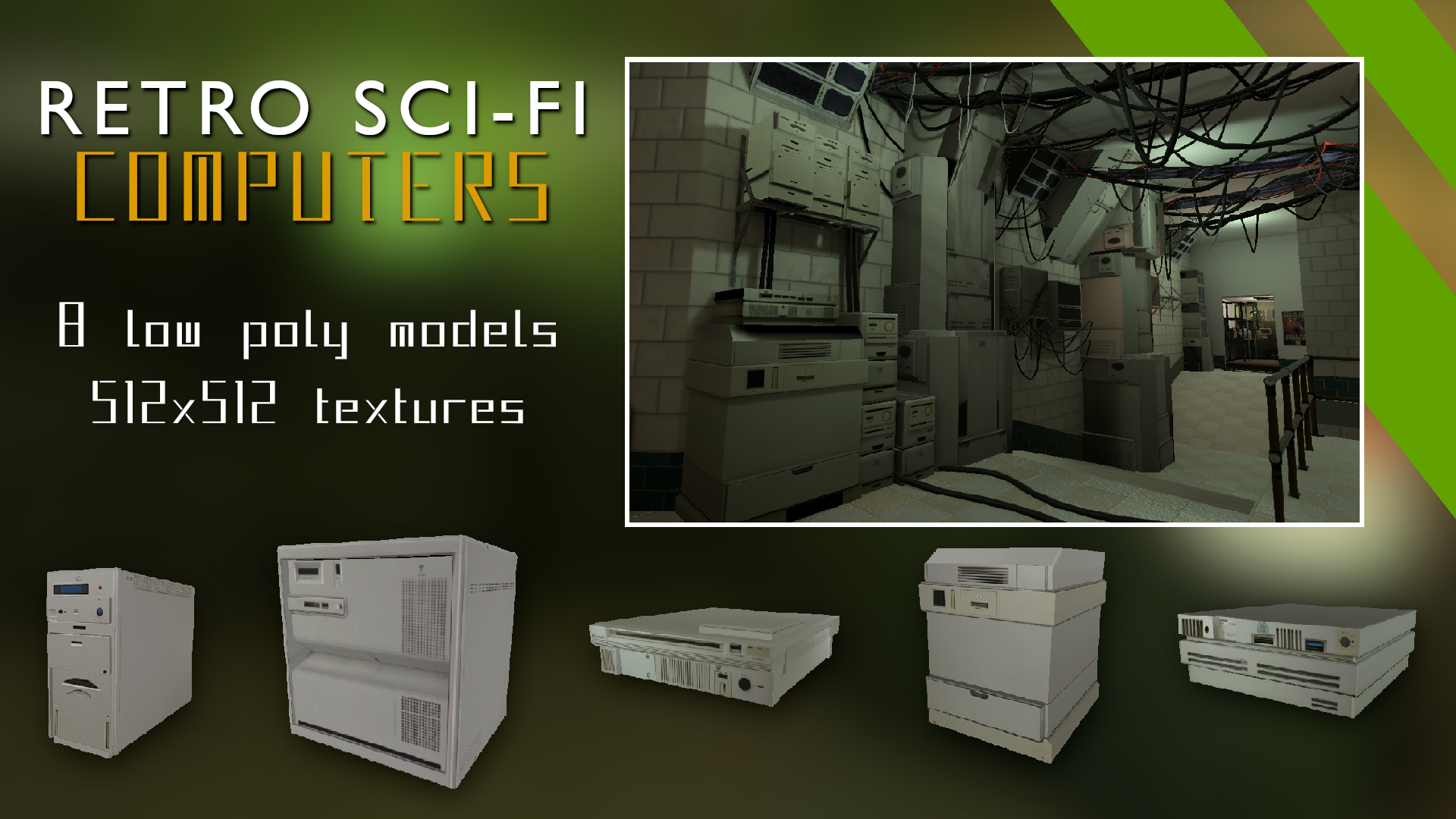 Retro Sci-fi Computer Asset Pack