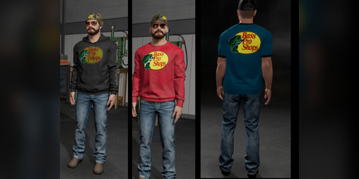 Cover image for Bass Pro themed clothing pack