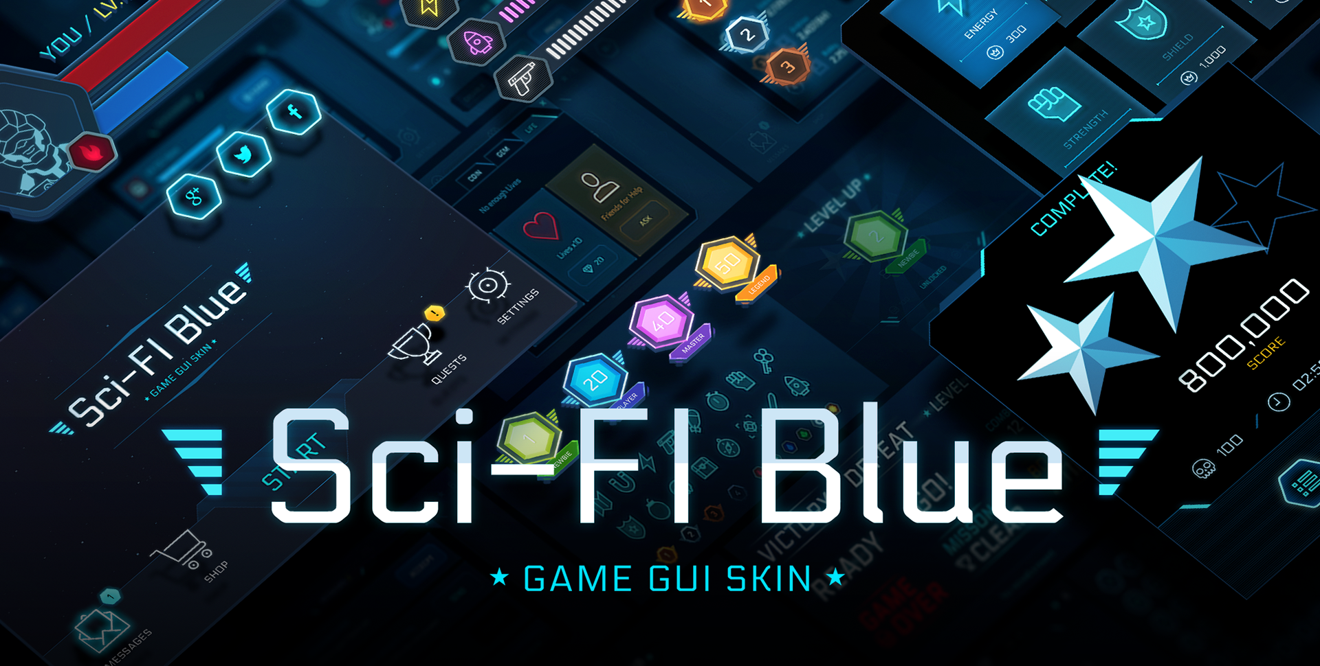 GUI - SciFi Blue