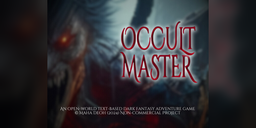 Cover image for Occult Master (OPEN WORLD)