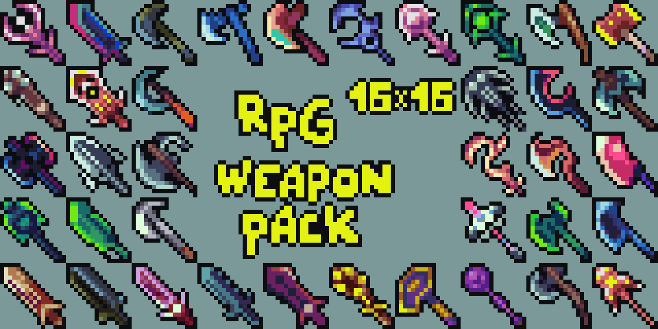 Rpg weapon pack 16x16