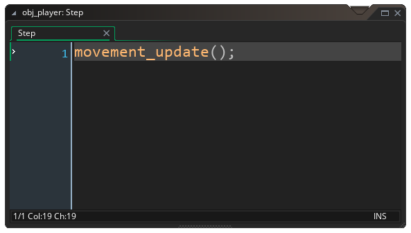 Gamemaker Studio 2 movement code for obj_player step event