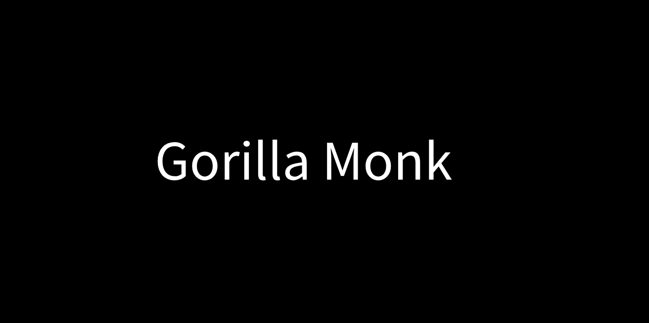 Cover image for Gorilla monk