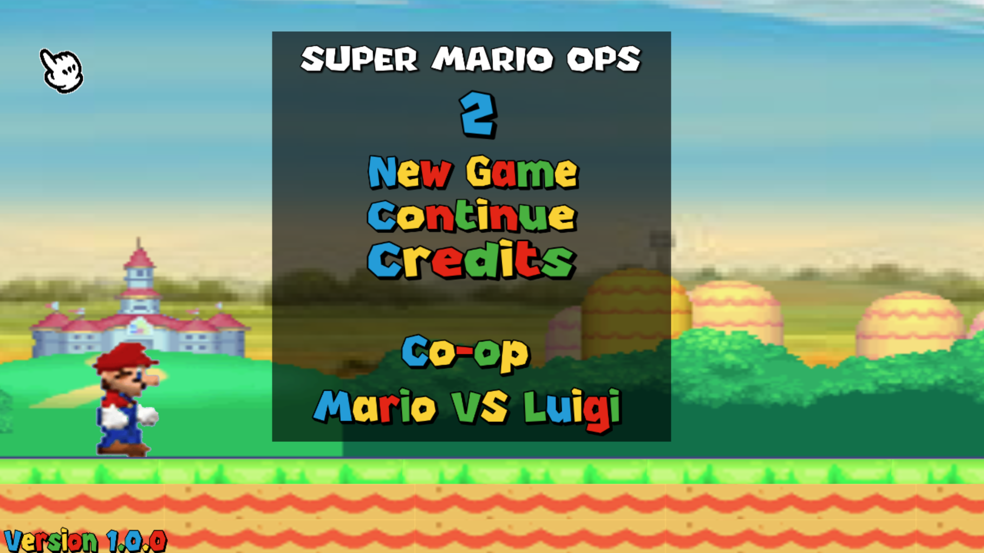 A new main menu