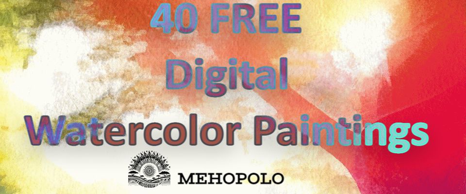 40 Free Lush Forest and Nature Watercolor Digital Paint Backdrops