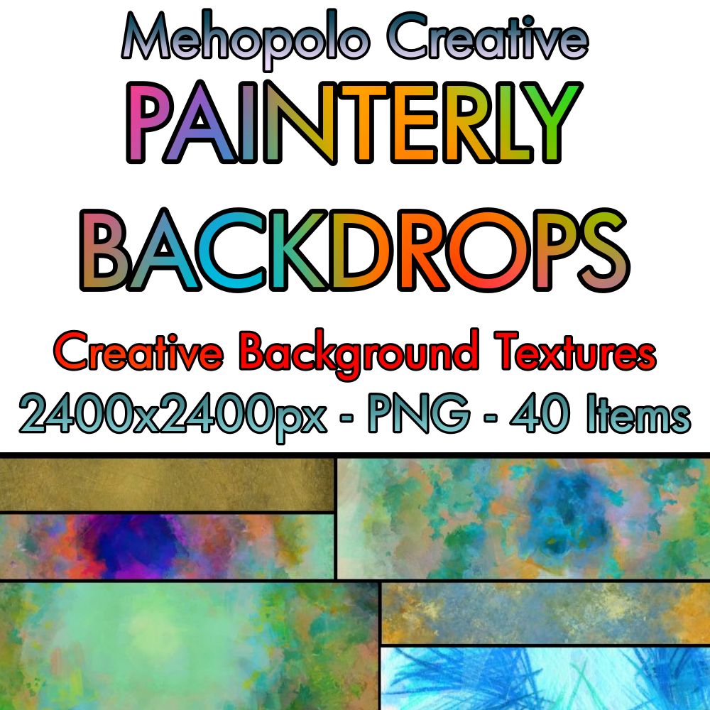 40 Free Painterly Abstract Backdrops! by Mehopolo