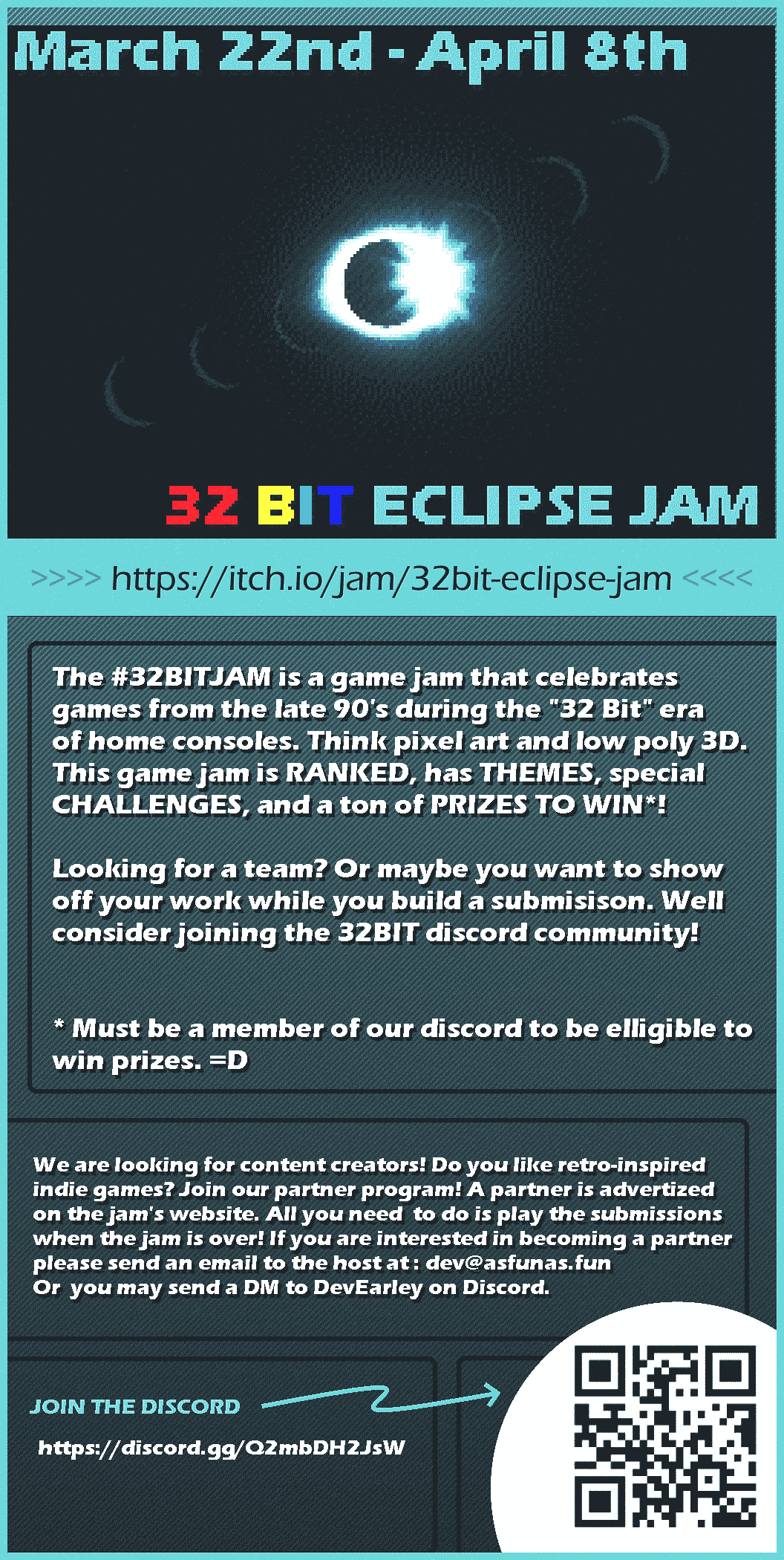 https://itch.io/jam/32bit-eclipse-jam