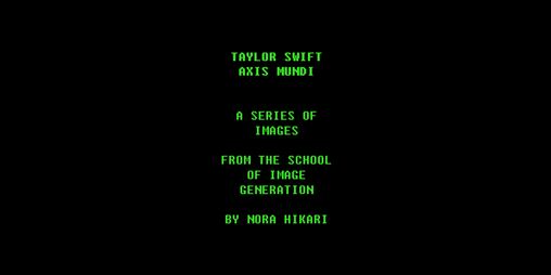 Cover image for TAYLOR SWIFT AXIS MUNDI