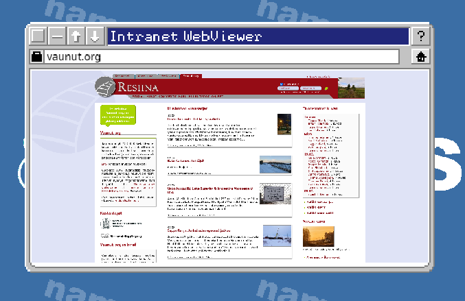 Example of one of the new webpages