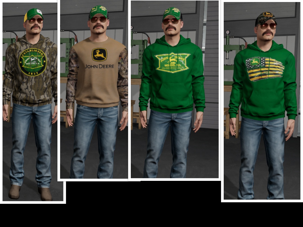 John Deere themed clothing pack by Farm Wear Designs