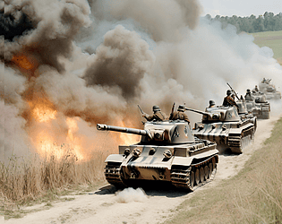 我宣戦布告ス　国境突破