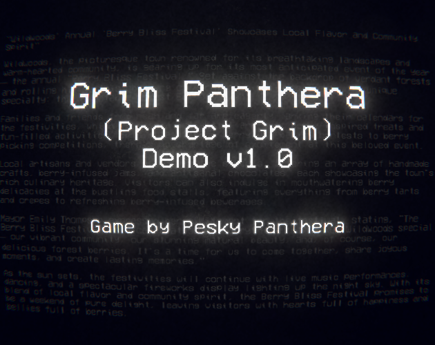 Cover image for Grim Panthera(Demo v1.0)