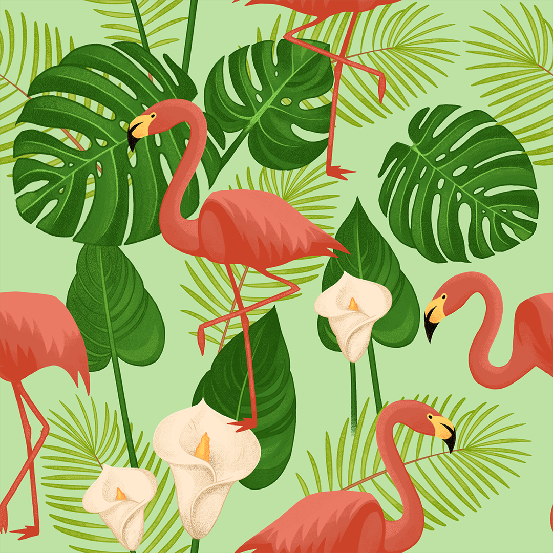 Momo's Flamingo Coat Pattern (Stray) by emieclat