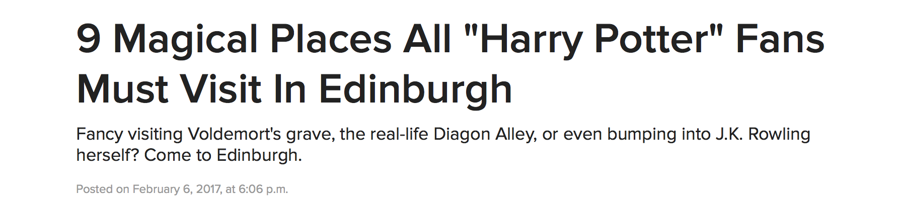 Edinburgh does not Exist